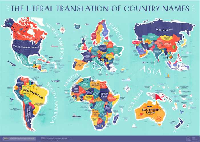 This map shows all the meanings of country names
